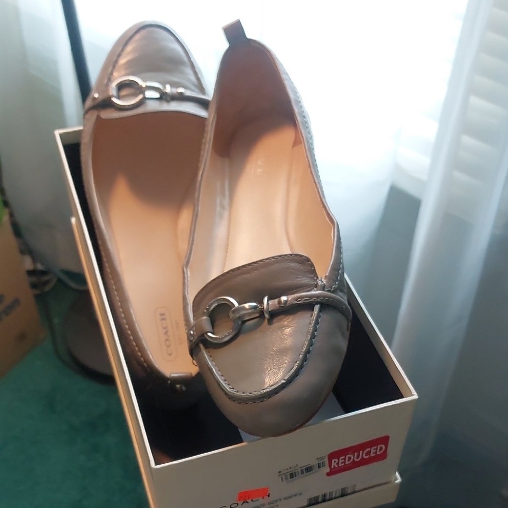 Coach Women's Gray Loafers